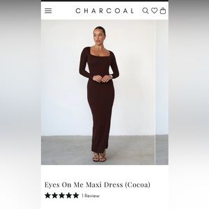 Charcoal clothing eyes on me maxi dress